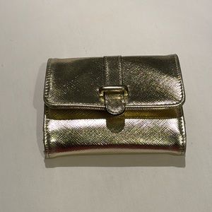 Jeun Bang gold metallic wallet